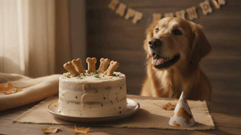 How to Make a Dog Birthday Cake with Pumpkin Your Pup Will Love