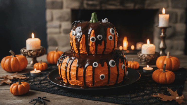 Spook-tacular Halloween Pumpkin Cake Recipe A Festive Treat for Your Fall Celebrations